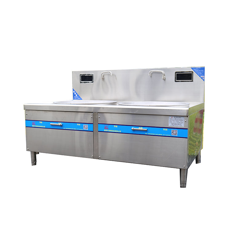 JIEMEI Large electric stove double head induction cooker School dining hall canteen Electromagnetic eyes big cooker 2000*1100*800 +400