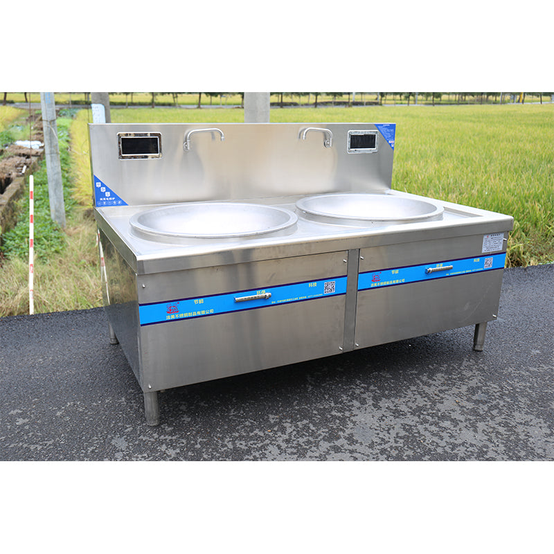 JIEMEI Large electric stove double head induction cooker School dining hall canteen Electromagnetic eyes big cooker 2000*1100*800 +400